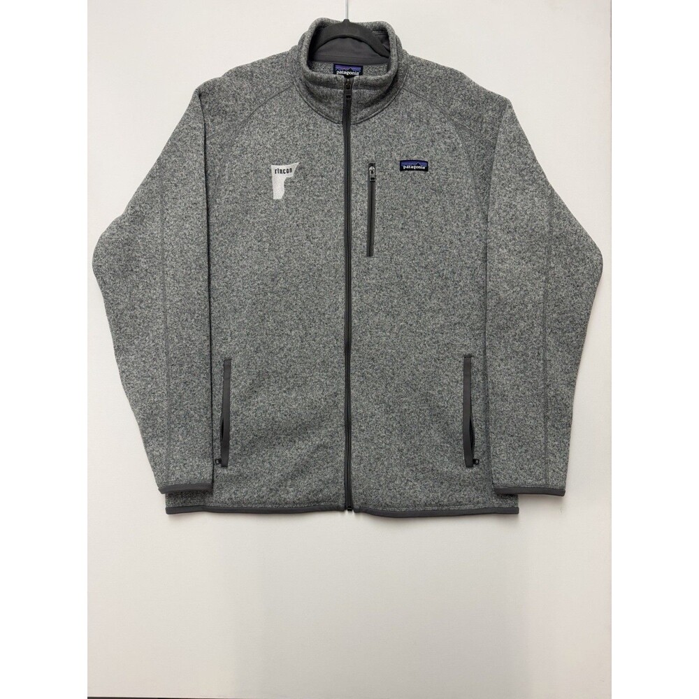 Patagonia Better Sweater Men’s XL Fleece Heathered Gray Rincon Consultants Logo